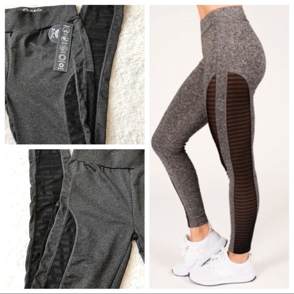 Rag Pants -  Rag Workout Leggings with Mesh Cutouts Small